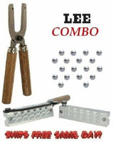 Lee COMBO 18-Cavity Bullet Mold #1 Buckshot + Mold Handles   92068+90005
