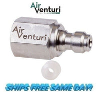 Air Venturi Male Quick-Disconnect, 1/8" BSPP Female Threads, Steel  # AV-00033-1