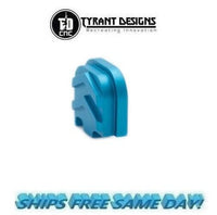Tyrant Designs Glock Gen 1-4 Slide Cover Plate, BLUE, NEW! # TD-G1-4SP-BLUE