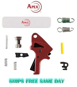 Apex Polymer Flat-Faced Forward Set Trigger Kit for M&P M2.0, RED # 100-P154-R