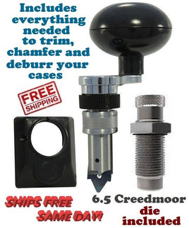 LEE Deluxe Quick Trim 90437 + 6.5 Creedmoor Quick Trim Die 90812 COMBO Ship Free