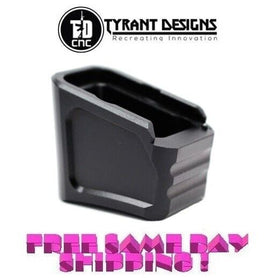 Tyrant Designs 5 Round Magazine Extension for Glocks NEW! # TD-G17MAGEX-BLK