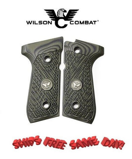 Wilson Combat G10 Grips, ULTRA THIN,Dirty Olive for Beretta 92/96 NO BOX