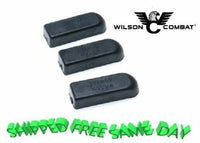 Wilson Combat Base Pad for 1911, Standard (.360"), Glue-On, Black, 3 PK!