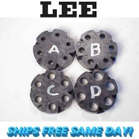 Lee Precision Powder Disk Set Includes Disk A,B,C,D NEW! # AD2310E