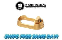 Tyrant Designs Gen 5 Glock 19/23 Magwell GOLD, BLK  # TD-G19-G5-MW-GOLD-BLKSCREW