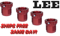 Lee Precision Spline Drive Breech Lock Bushings, RED - 4 PACK!! NEW! # 90063