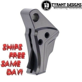 Tyrant Designs I.T.T.S.Trigger for Glock Gen3-4, Grey # TD-GTRIG-3-4-Grey-Black