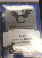 Wilson Combat 1911 Grip Screw Bushing, Stainless, Package of 4 NEW! # 684S
