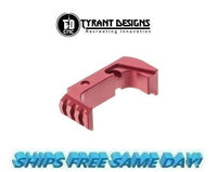 Tyrant Designs Glock 43X/48 Extended Mag Release, RED New! # TD-43x-48E-R