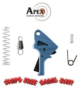 Apex Tactical Flat-Faced Action Enhancement Kit for SD VE, BLUE # 107-114-BLU