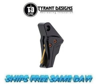 Tyrant Designs Glock Gen 5 Compatible Trigger,BLACK/GOLD # TD-GTRIG-5-BLACK-GOLD