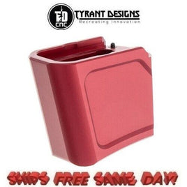 Tyrant Designs +4 Glock 43x/48 Magazine Extension, RED # TD-G48MAGEX-Red