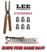 Lee COMBO 6-Cav Mold 40 S&W (401 Diameter) 175 Grain + Handles! # 90433+90005