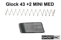 Ghost Inc 43 Magazine Extension, MED for Glock NEW!! #  GHO_43_MINIMED