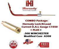 Hornady Lock-N-Load CURVED OAL Gauge C1550 + .308 Winchester Modified Case A308