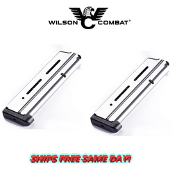 Wilson Combat PAIR 1911 Mag 10mm, Full-Size,9 Rnd,Standard Base Pad NEW # 47NX