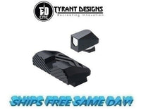 Tyrant Designs Glock Compatible Sights, Full Size, NEW! #  TD-SIGHT-GFS-Black