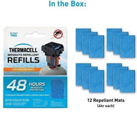 Thermacell Backpacker Mat Only Refill Lasts 48 Hours, 12 PACK NEW!! # M48