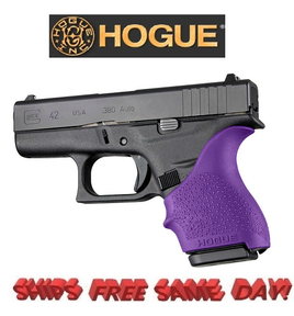 Hogue GLOCK 42, 43: HandALL Beavertail Grip Sleeve - Purple New! # 18206