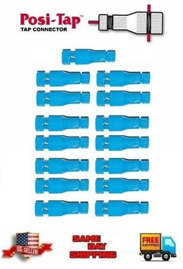 Posi-Tap PTA1618 Re-usable BLUE WIRE TAP (EX-150B, #605) 14-16 Awg, 15 PACK New!