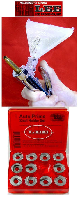 Lee  NEW UPDATED  Auto Prime Hand Priming Tool 90230 & Shell Holder Set 90198