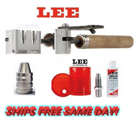 Lee 2 Cav Mold 358-140-SWC 38 Spec/357 Mag/38 Colt & Sizing and Lube Kit! 90318