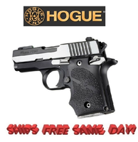 Hogue Sig P938 Safety Rubber Finger Grooves Black Pistol Grip New! # 98080