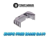 Tyrant Designs Glock 43X/48 Extended Mag Release, GRAY New! # TD-43x-48E-G