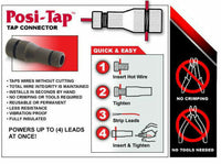 Posi-Tap 10-12 gauge wire connector, BLACK TEN PACK NEW!! # PTA1012B
