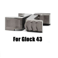 Tyrant Designs Glock 43 Extended Mag Release, GREY, Aluminum New!! # TD-43E-G