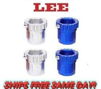 Lee Precision 4-pack of Spline Drive Breech Lock Bushings SILVER AND BLUE  90095