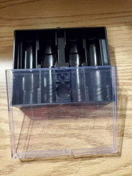 Lee Precision BLACK Storage Box with Clear Lid for FOUR (4) Dies NEW!!