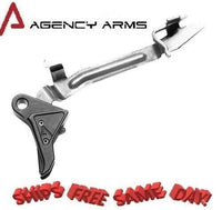 Agency Arms Drop-In Flat Faced Trigger Kit Glock Gen 1-4 9mm, 40 S&W, 357 Sig