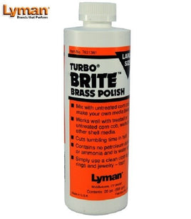 Lyman  Turbo Brite Brass Case Polish 20 Fluid oz.    # 7631361    New!