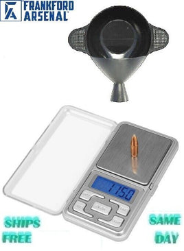 Frankford Arsenal DS-750 Electronic Powder Scale w/ Powder Pal Funnel Pan 205205