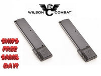 PAIR Wilson Combat 1911 .45 ACP Mags 10 Round Full Size Black  47-45FS10B (2ea)