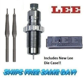 Lee Full Length Sizing Die for 6.5 creedmoor 91051 & 2 Decapping Pins SE2425