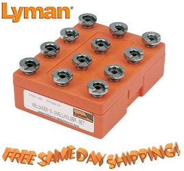 7712110 Lyman Shellholders for reloading press BOX of 12  # 7712110 New!