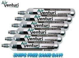 Air Venturi Pre-Filled Disposable CO2 Tank 6 PK NEW!! # AV-6012