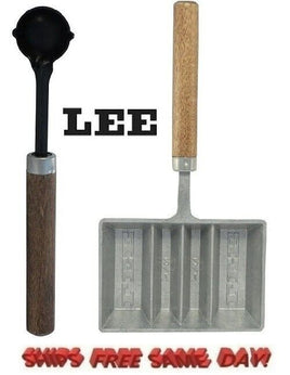 LEE Lead Dipper & 4-Cavity Ingot Mold with Handle Combo # 90029 + 90026 New!