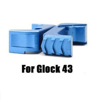 Tyrant Designs Glock 43 Extended Mag Release, BLUE, Aluminum New!! # TD-43E-B