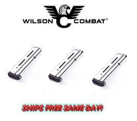 Wilson Combat THREE 1911 Mag 10mm, Full-Size,9 Rnd,Standard Base Pad NEW # 47NX