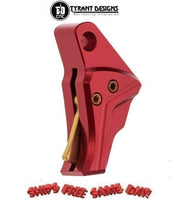 Tyrant Designs 5LB Glock 43/43x/48 Trigger Red, Gold NEW # TD-G43TRIG-Red-Gold