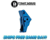 Tyrant Designs Glock Gen 5 Compatible Trigger, BLUE/BLACK# TD-GTRIG-5-BLUE-BLACK