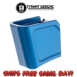 Tyrant Designs +4/5 Glock 19, 23 & 26 Magazine Extension, BLUE # TD-G17MAGEX-B