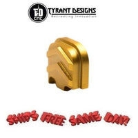 Tyrant Designs Glock 43X/48 Slide Cover Plate, GOLD NEW! # TD-43X-48SP-GOLD