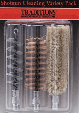 Traditions .410 Ga. Bronze Bristle Bore Brush/Cotton Swab Variety 3 Pack # A1673
